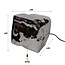 Table lamp rock chromed / Chromed glass