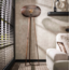 Vloerlamp 3-poot copper twist / Zwart nikkel