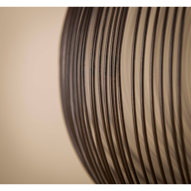 Hanglamp Ø70 copper twist / Zwart nikkel