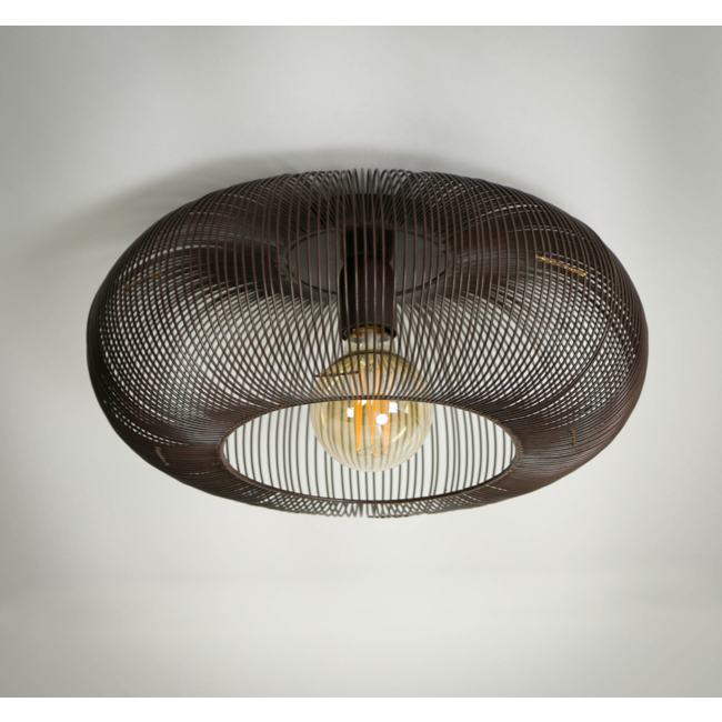 Ceiling lamp Ø43 copper twist / Black nickel