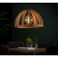 LioLights Hanglamp Ø60 gebogen houten spijlen / Massief mango naturel / Massief mango naturel