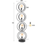 Floor lamp 4L turn around XL / Charcoal