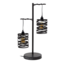 Table lamp 2L spindle / Slate gray