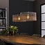 Suspension 2L abat-jour métal / Nickel noir