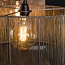 Hanglamp 2L stringshade metal / Zwart nikkel