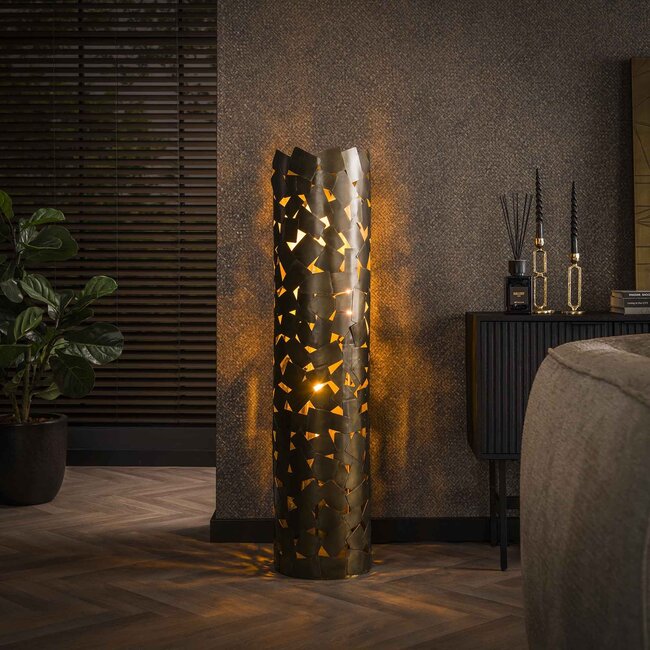 Lampadaire patch cylindre / Bronze antique