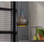LioLights Pendant lamp 1x industry concrete cone/Black brown