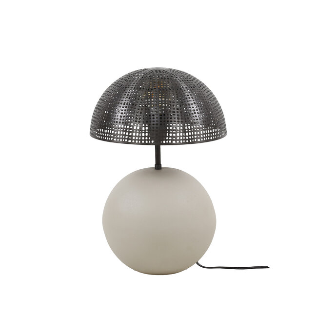 Tafellamp 1L sphere natural / Natural grey