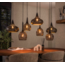 LioLights Hanglamp 4+3 zip / Artic zwart