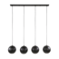 Hanglamp 4x Ø25 zip / Artic zwart