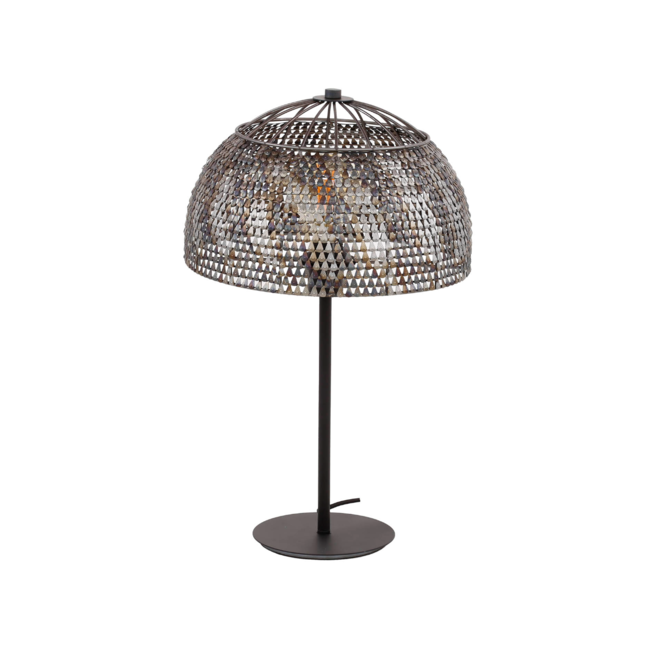 Lampe de table Ø35 armor ouverte / Noir marron