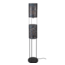 Vloerlamp 2L armor tube / Zwart bruin