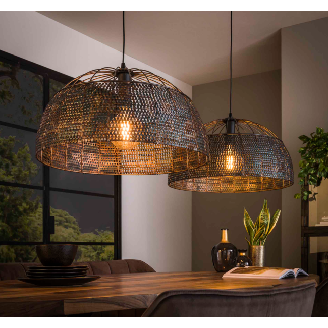 Hanglamp 2L armor Ø60 / Zwart bruin