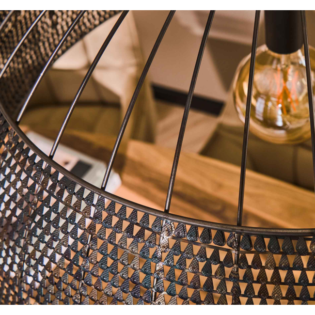 Pendant lamp Ø80 armor / Black brown