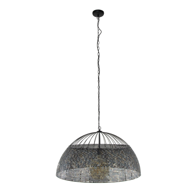 Suspension Ø80 armure / Noir marron