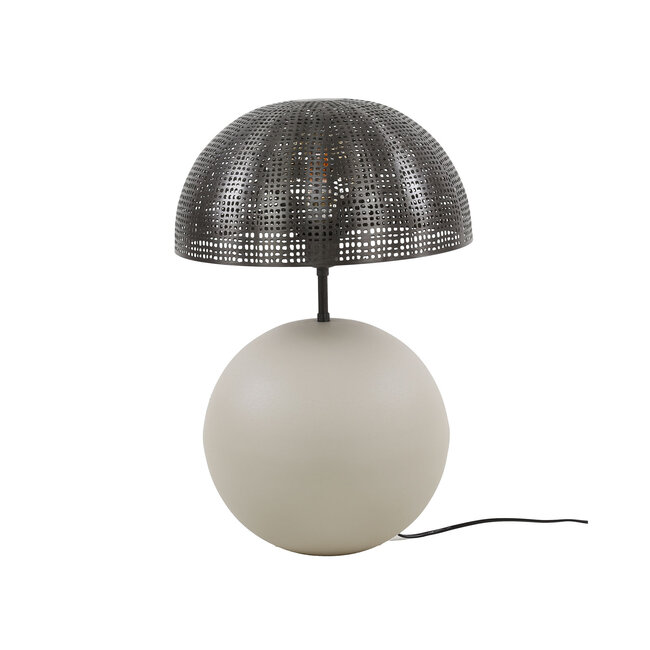 Table lamp 1L sphere natural L / Natural gray