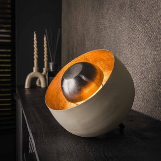 LioLights Table lamp Ø22 basket / Natural grey