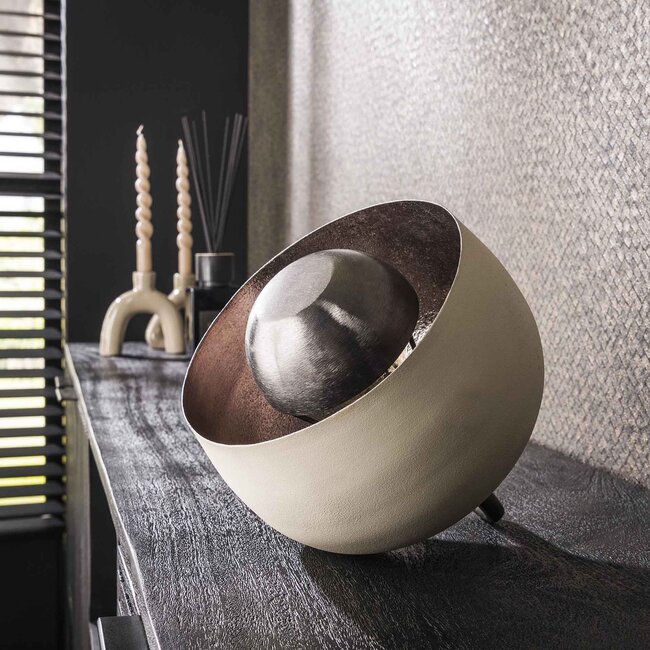 Lampe de table Ø22 panier / Gris naturel