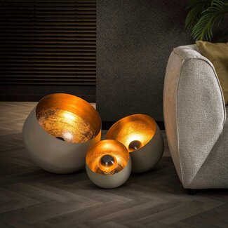 LioLights Table lamp Ø28 basket / Natural grey