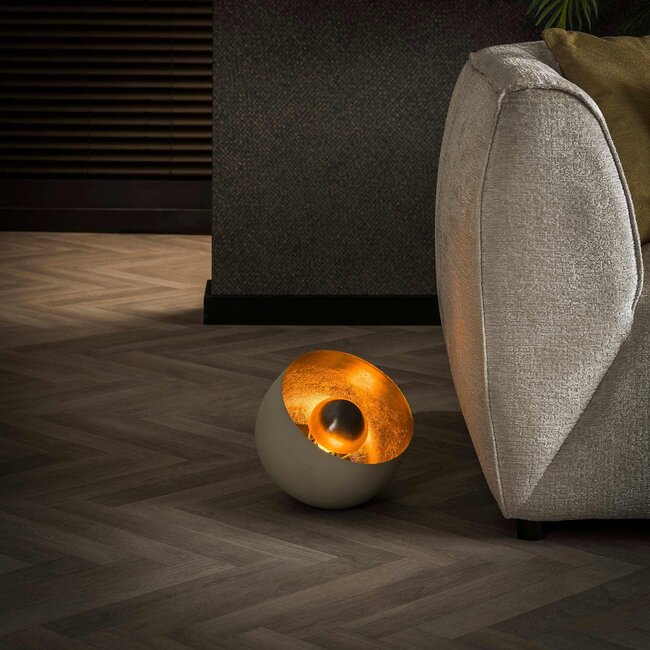 Lampe de table Ø28 panier / Gris naturel