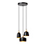 CHAYANNE - Hanglamp - Ø 30 cm - 3xE14 - Zwart - 05446/13/30