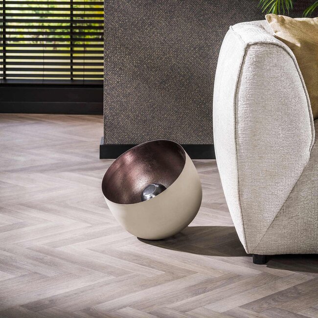 Lampe de table Ø36 panier L / Gris naturel