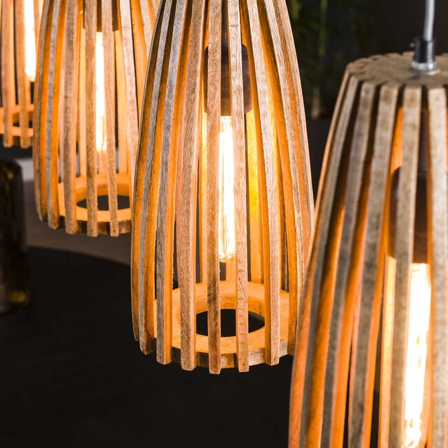 Hanglamp 4L launch / Massief mango naturel