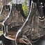 Hanglamp 3L dent glass / Artic zwart
