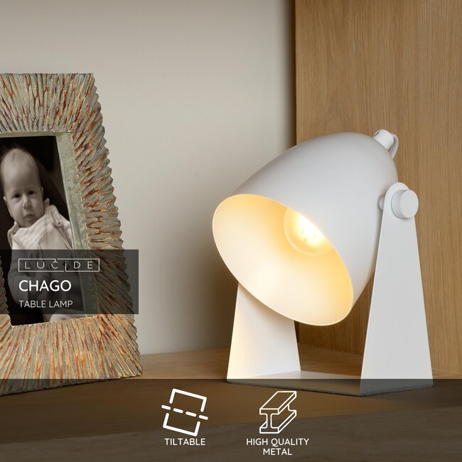 CHAGO - Table lamp - 1xE14 - White - 45564/01/31