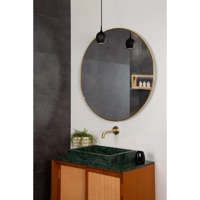 PRESTON - Suspension Salle de bain - Ø 10 cm - 1xGU10 - IP44 - Noir - 09437/01/30