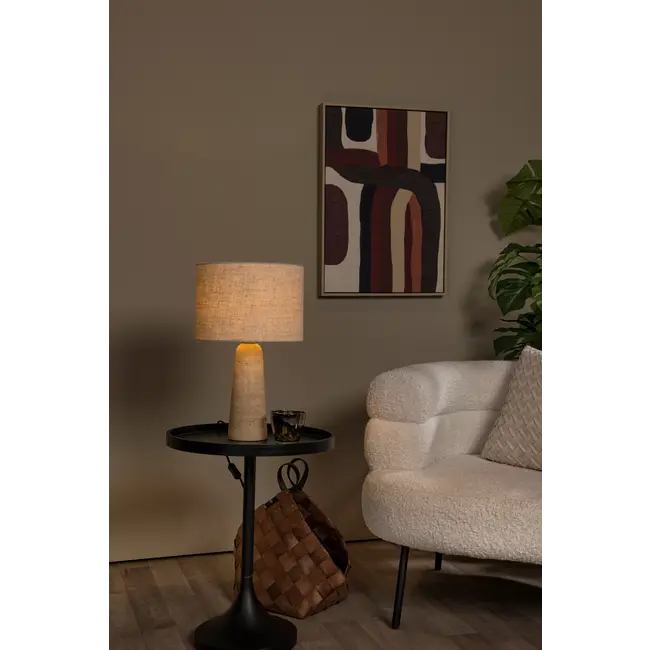 NIMUE - Table lamp - Ø 30 cm - 1xE27 - Taupe - 05556/81/41