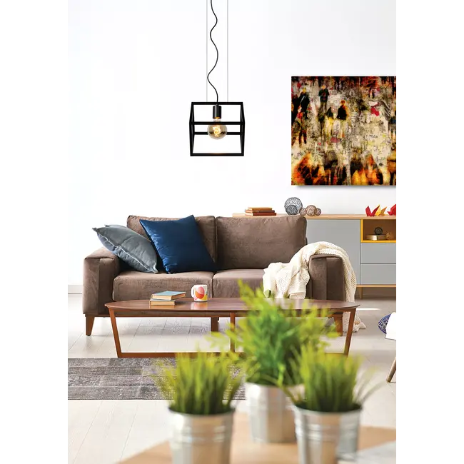 FABIAN - Pendant lamp - 1xE27 - Black - 00425/01/30