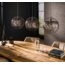 Hanglamp 3L Ø30 armor open / Zwart bruin