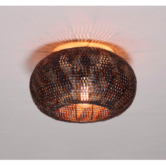 LioLights Plafondlamp Ø40 armor / Zwart bruin