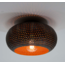 Plafonnier Ø35 disque perforé / Noir marron