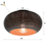 Plafondlamp Ø35 disk punch / Zwart bruin