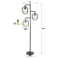 Floor lamp 3L ring / Charcoal