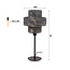 Table lamp 1L lantern / Black brown