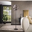 Floor lamp 1L lantern / Black brown