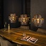 LioLights Hanging lamp 3L lantern / Black brown