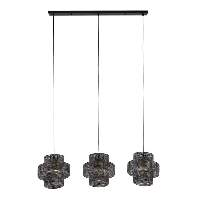 Hanging lamp 3L lantern / Black brown