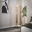 Lampadaire tube 5L verre ambré / noir arctique