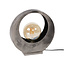 Lampe de table pleine lune / Argent vieilli