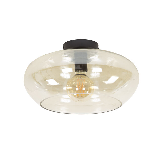 Ceiling lamp elevate glass / Amber color glass