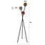 Floor lamp 3L molecule mix glass / Artic black