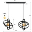 Hanglamp 2L Galaxy / Artic zwart