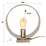 Tafellamp Loop / Antiek Nikkel