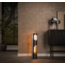 Vloerlamp Ø20 organic cylinder / Zwart nikkel