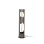 Vloerlamp Ø20 organic cylinder / Zwart nikkel