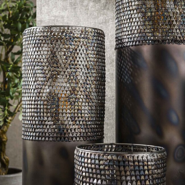 Floor lamp Ø20 cylinder 60cm / Black brown